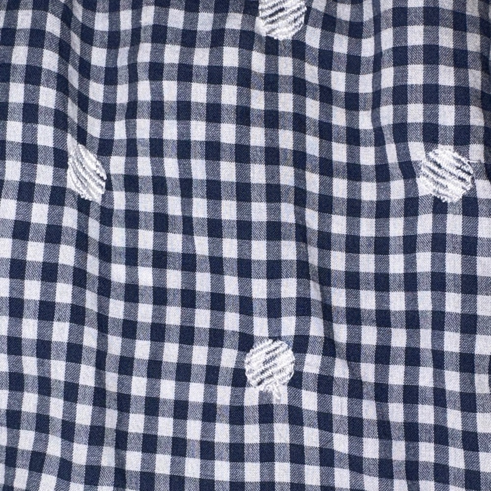 Gently Loved Embroidered Gingham Faux-Wrap Tie-Waist Midi Dress by Madewell - Picture 3 of 16